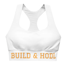 Load image into Gallery viewer, Bitcoin Build &amp; HODL Longline sports bra

