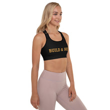 Load image into Gallery viewer, Bitcoin Build &amp; HODL Padded Sports Bra
