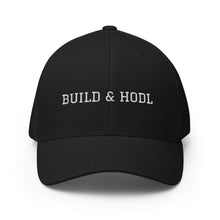 Load image into Gallery viewer, Bitcoin Build &amp; Hodl Structured Twill Cap| digital-mining-llc.myshopify.com
