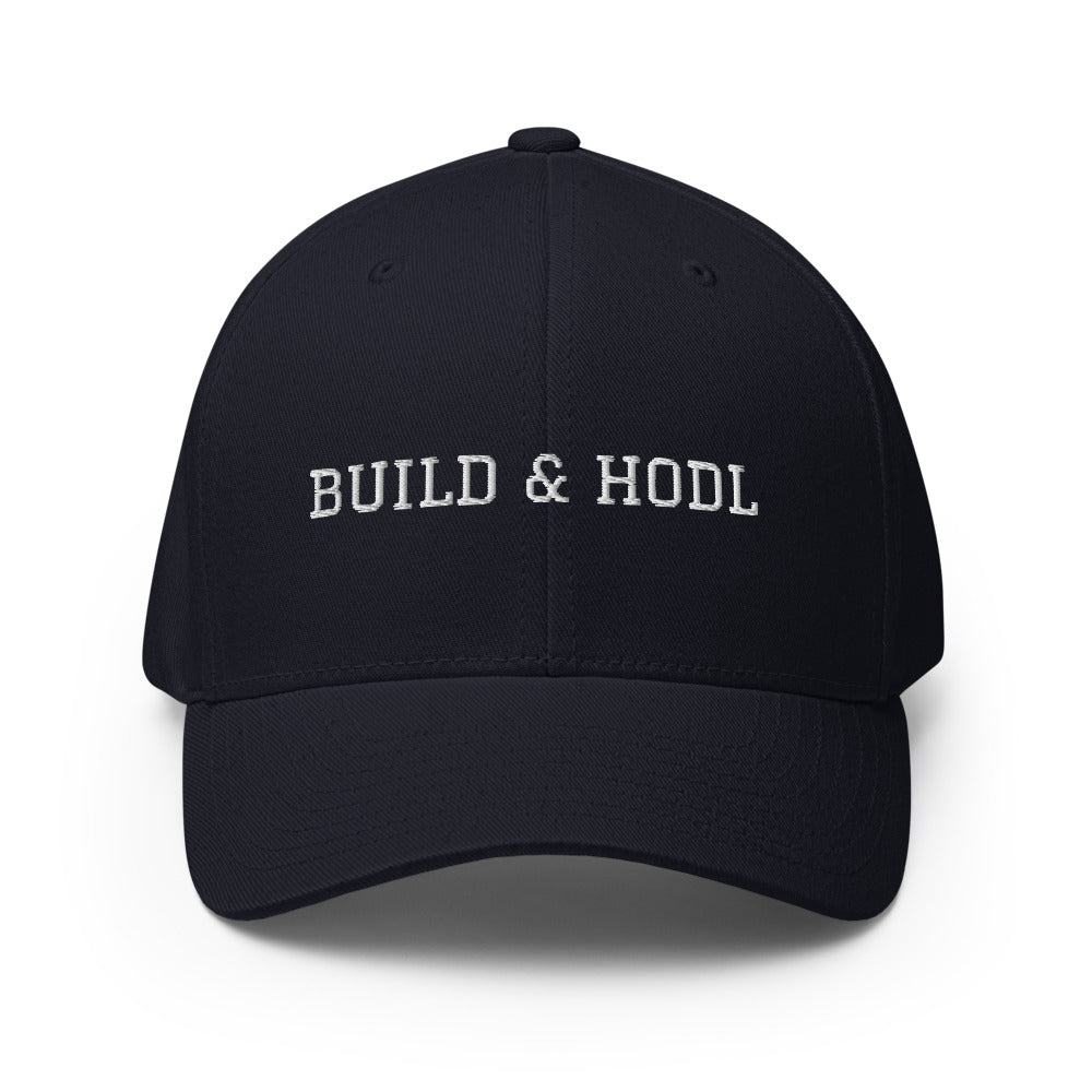 Bitcoin Build & Hodl Structured Twill Cap| digital-mining-llc.myshopify.com