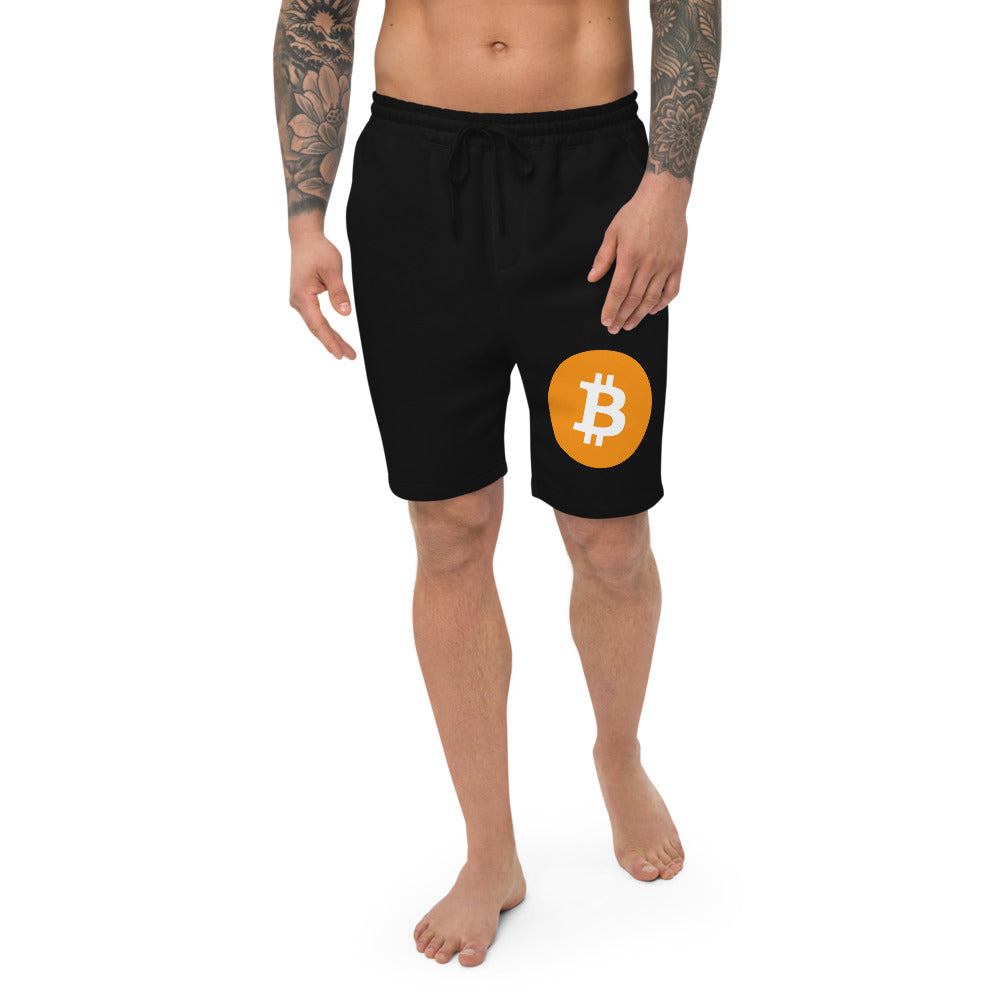 Bitcoin Men's fleece shorts