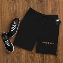 Load image into Gallery viewer, Bitcoin Build &amp; HODL Men&#39;s fleece shorts
