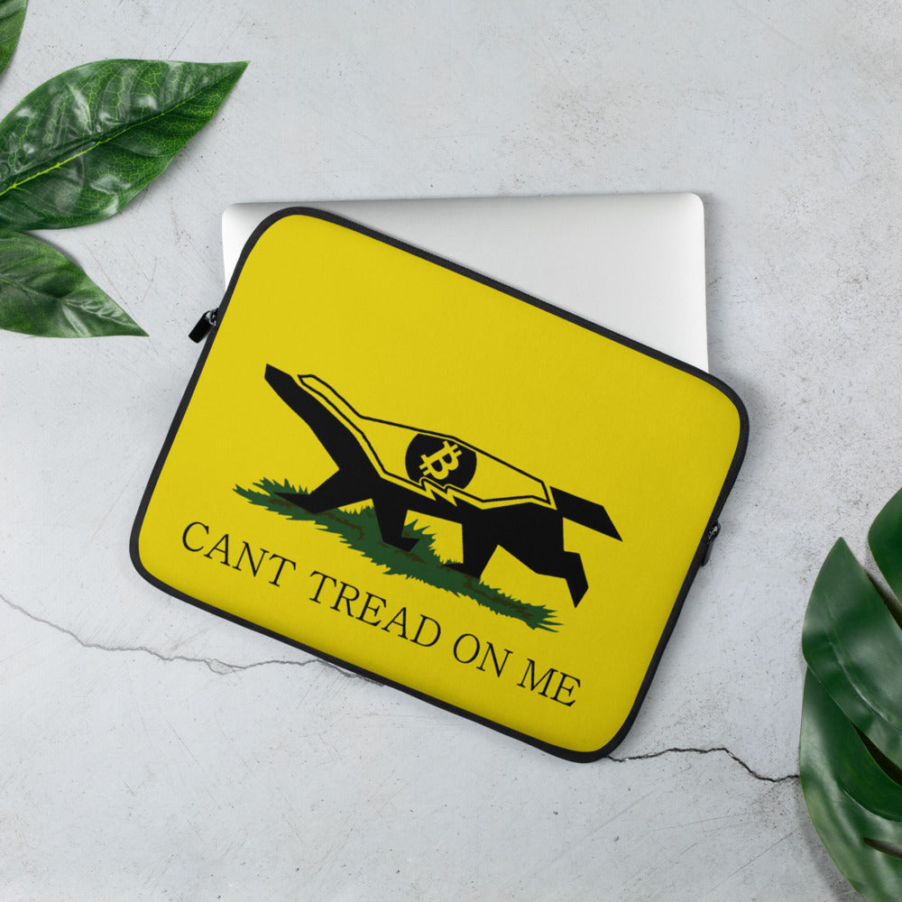 Bitcoin Badger Cant Tread On Me Laptop Sleeve| digital-mining-llc.myshopify.com