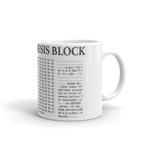 Bitcoin Genesis Block Mug| digital-mining-llc.myshopify.com