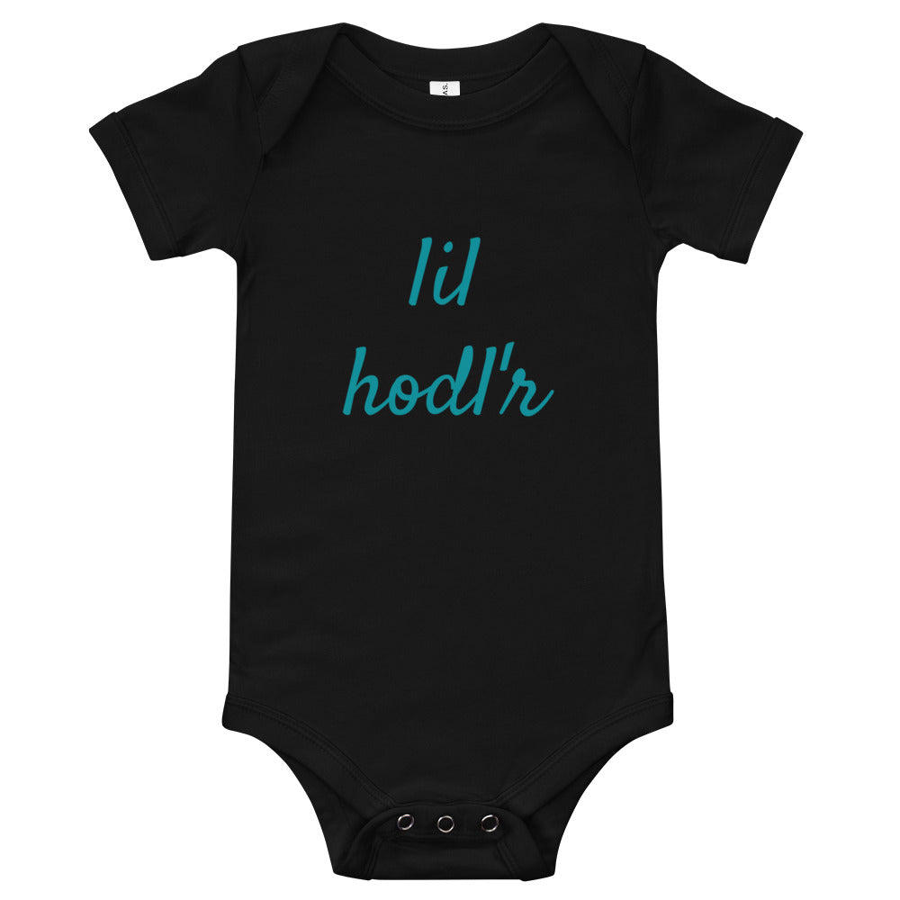 Bitcoin lil hodl'r Baby One Piece| digital-mining-llc.myshopify.com