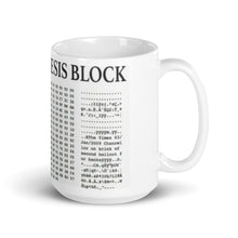 Load image into Gallery viewer, Bitcoin Genesis Block Mug| digital-mining-llc.myshopify.com
