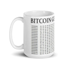 Load image into Gallery viewer, Bitcoin Genesis Block Mug| digital-mining-llc.myshopify.com

