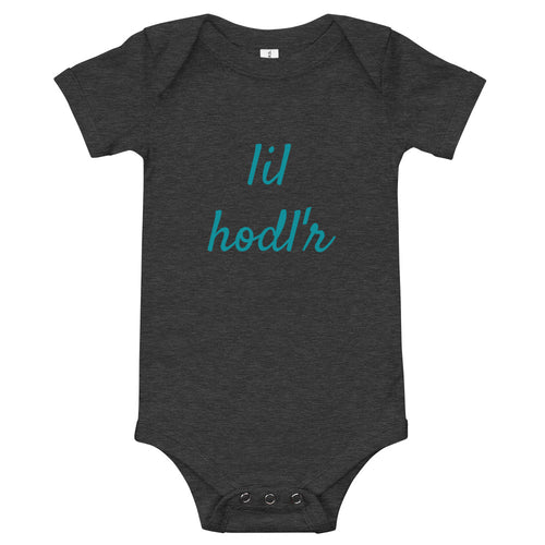 Bitcoin lil hodl'r Baby One Piece| digital-mining-llc.myshopify.com