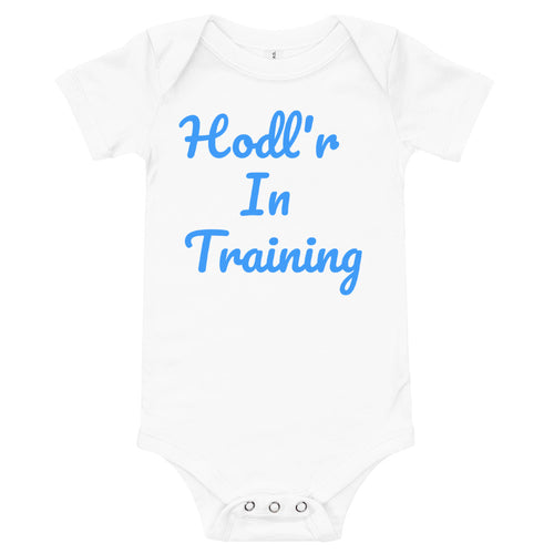 Hodl'r In Training Baby One Piece| digital-mining-llc.myshopify.com