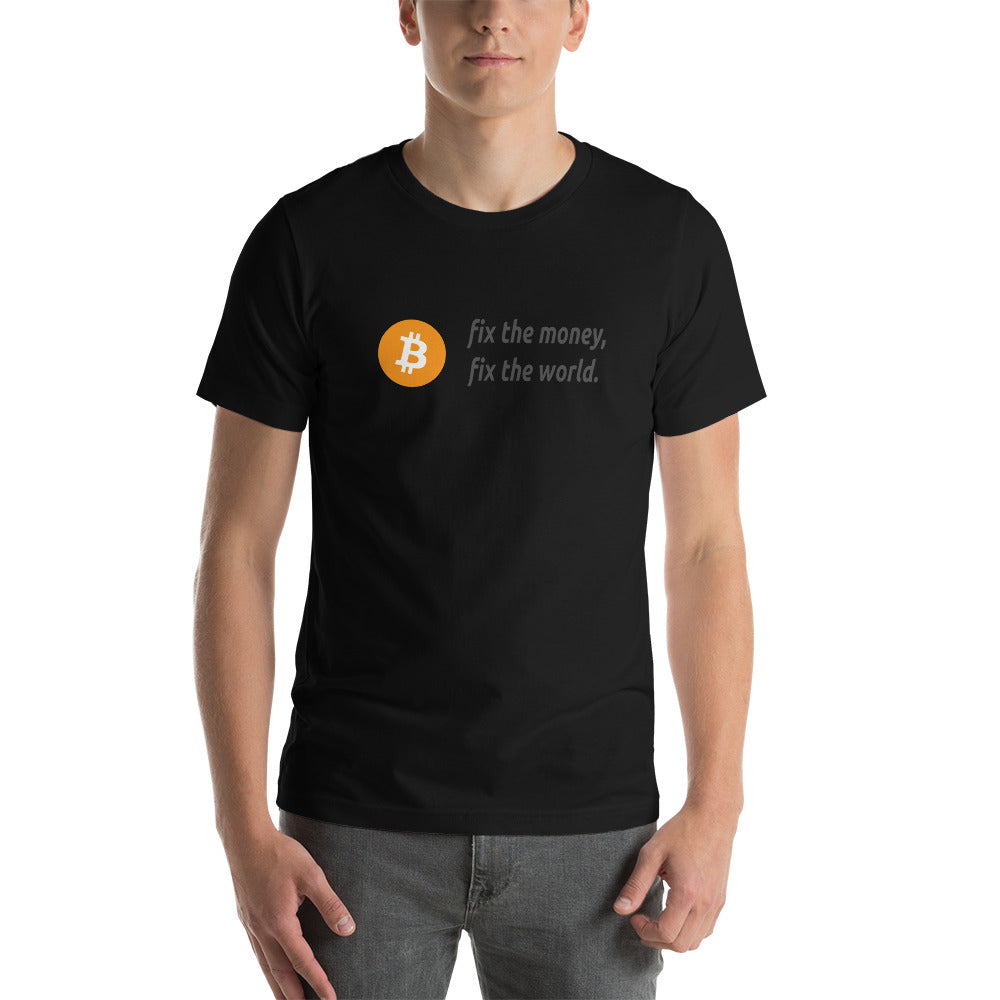 Fix the money Bitcoin T-Shirt| digital-mining-llc.myshopify.com