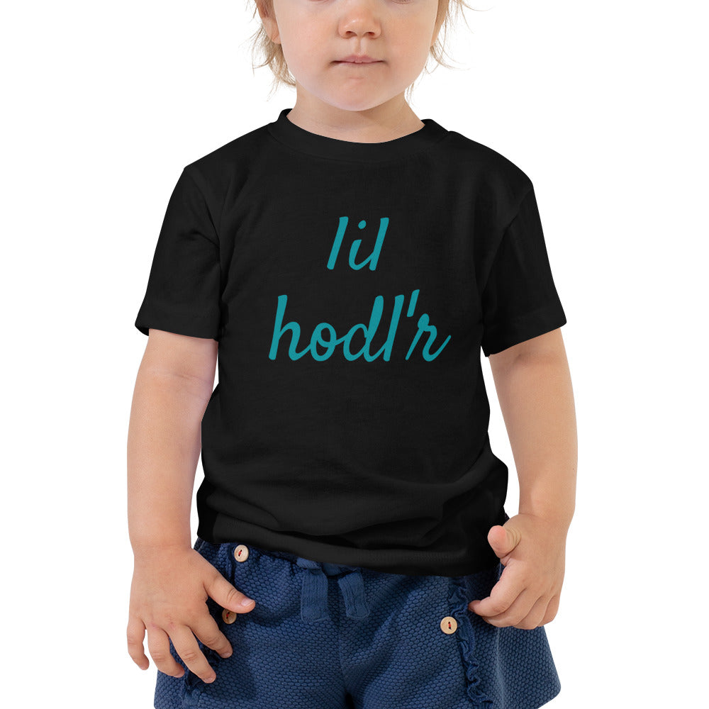 Bitcoin lil hodl'r Toddler Short Sleeve Tee| digital-mining-llc.myshopify.com