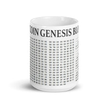 Load image into Gallery viewer, Bitcoin Genesis Block Mug| digital-mining-llc.myshopify.com
