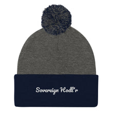 गैलरी व्यूवर में इमेज लोड करें, Sovereirgn Hodl&#39;r Pom-Pom Beanie| digital-mining-llc.myshopify.com
