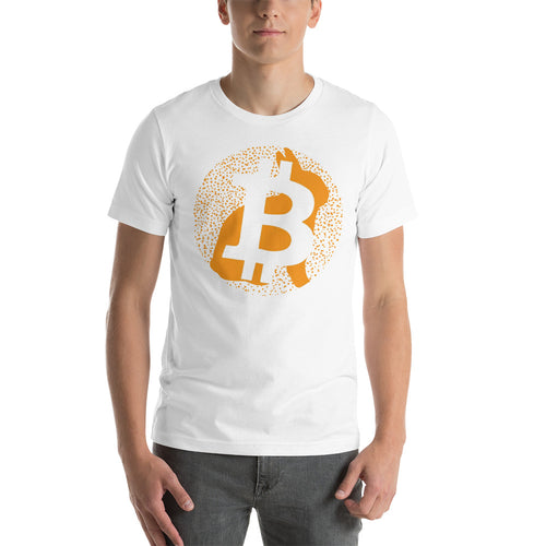 Follow the rabbit Bitcoin Short-Sleeve Unisex T-Shirt| digital-mining-llc.myshopify.com