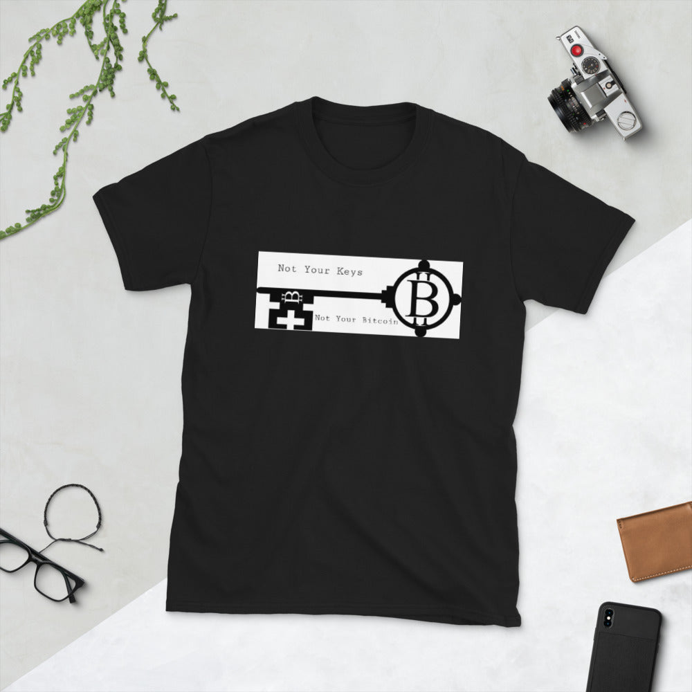 Not Your Keys Not Your Bitcoin t-shirt| digital-mining-llc.myshopify.com