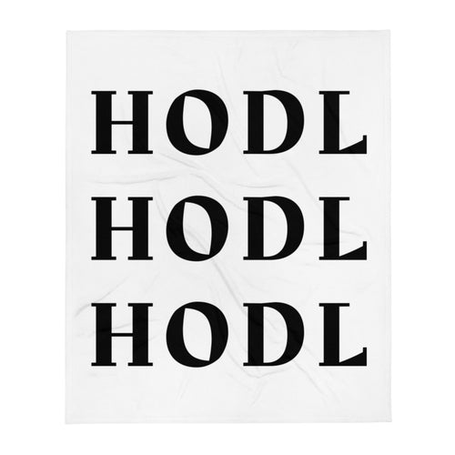 BITCOIN HODL Throw Blanket| digital-mining-llc.myshopify.com