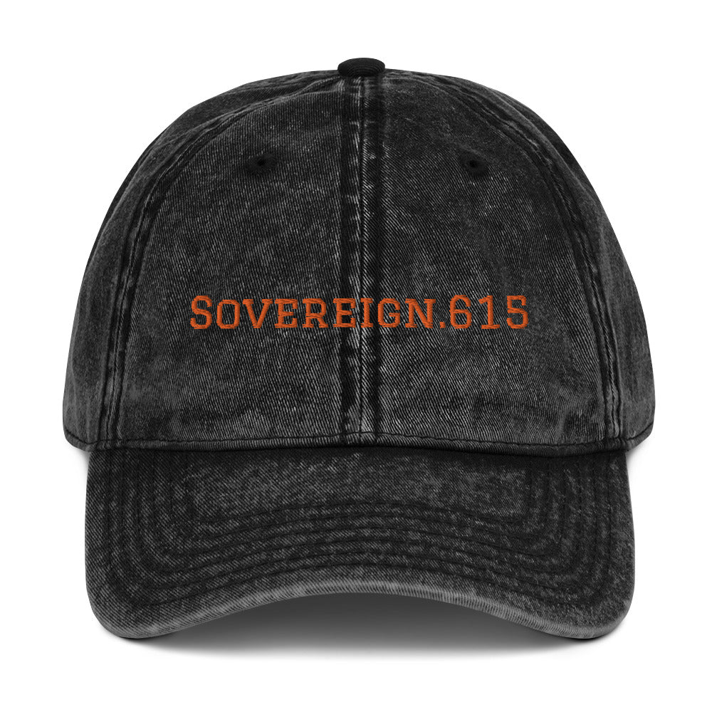 Sovereign.615  w/ citad flag on back Cotton Twill Cap| digital-mining-llc.myshopify.com