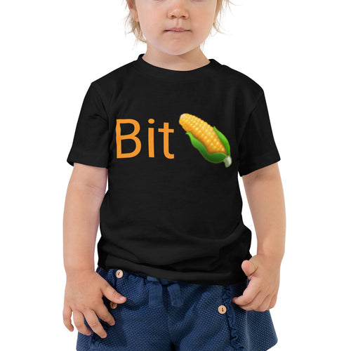 Bitcoin BitCorn Toddler Short Sleeve Tee| digital-mining-llc.myshopify.com