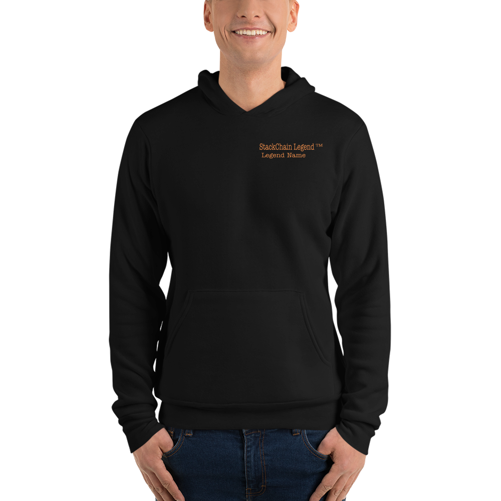 StackChain Legend with Customizable Name Unisex Hoodie