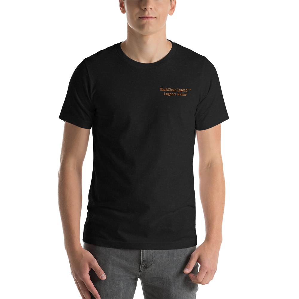 StackChain Legend with Customizable Name Unisex T-Shirt